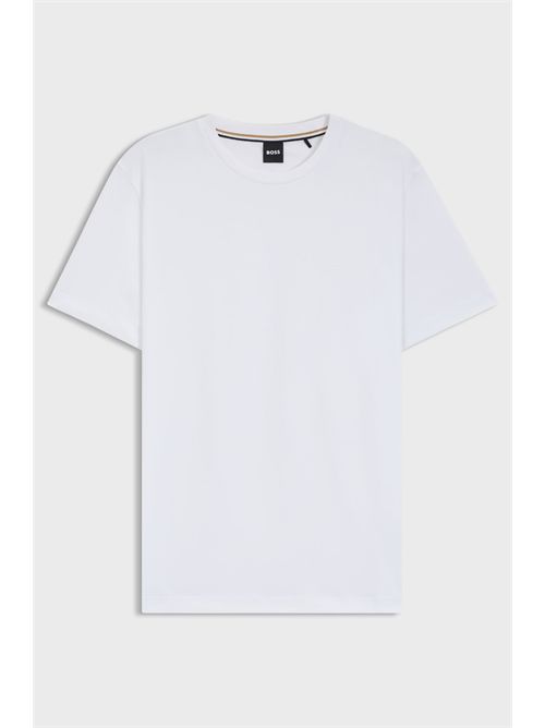 T-shirt in jersey di cotone con logo BOSS | THOMPSON 01/100-50468347
